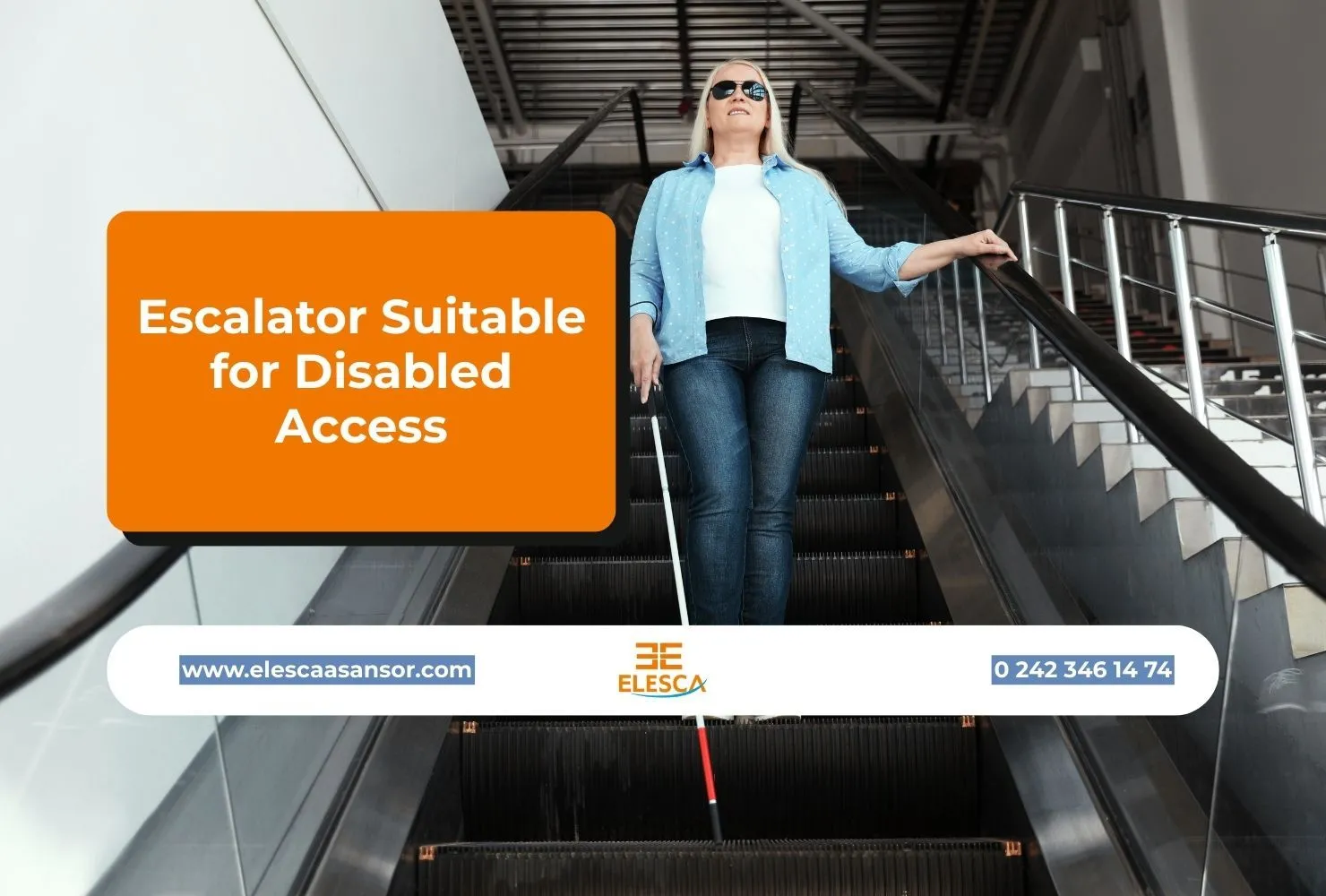Escalator Suitable for Disabled Access