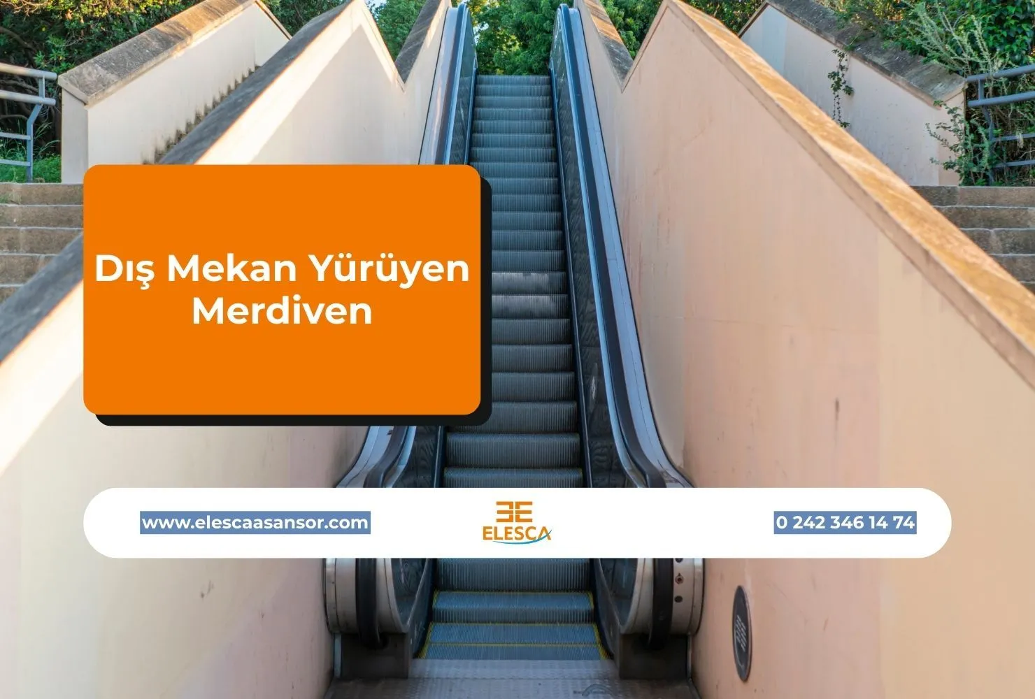 Dış Mekan Yürüyen Merdiven
