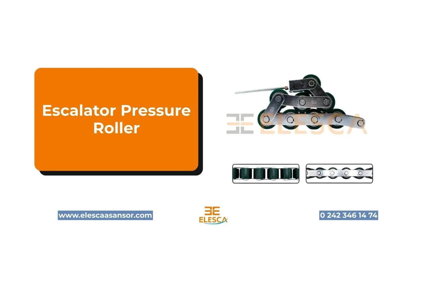Escalator Pressure Roller