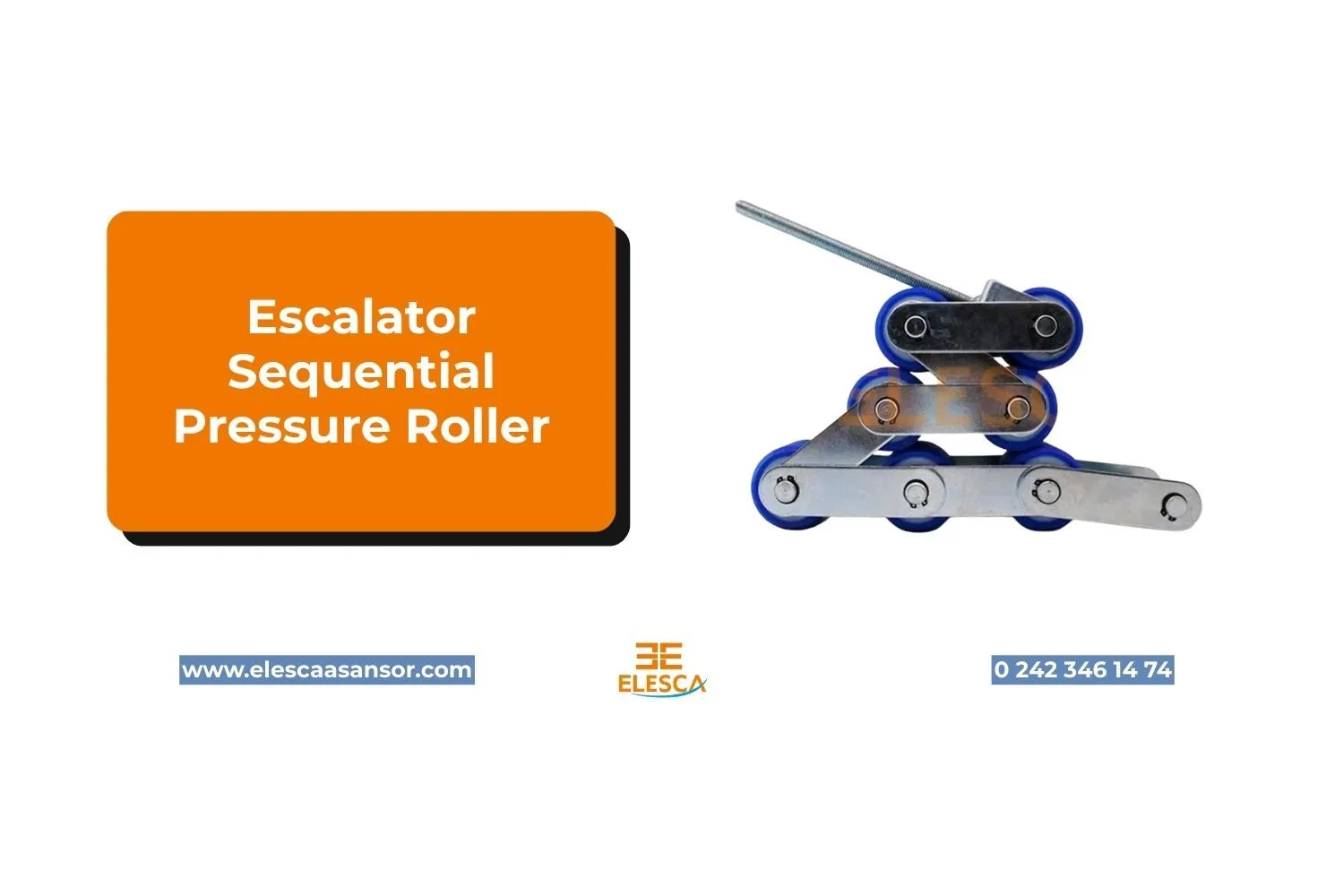 Escalator Sequential Pressure Roller