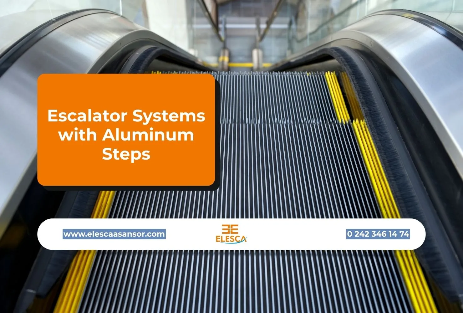 Escalator Systems with Aluminum Steps