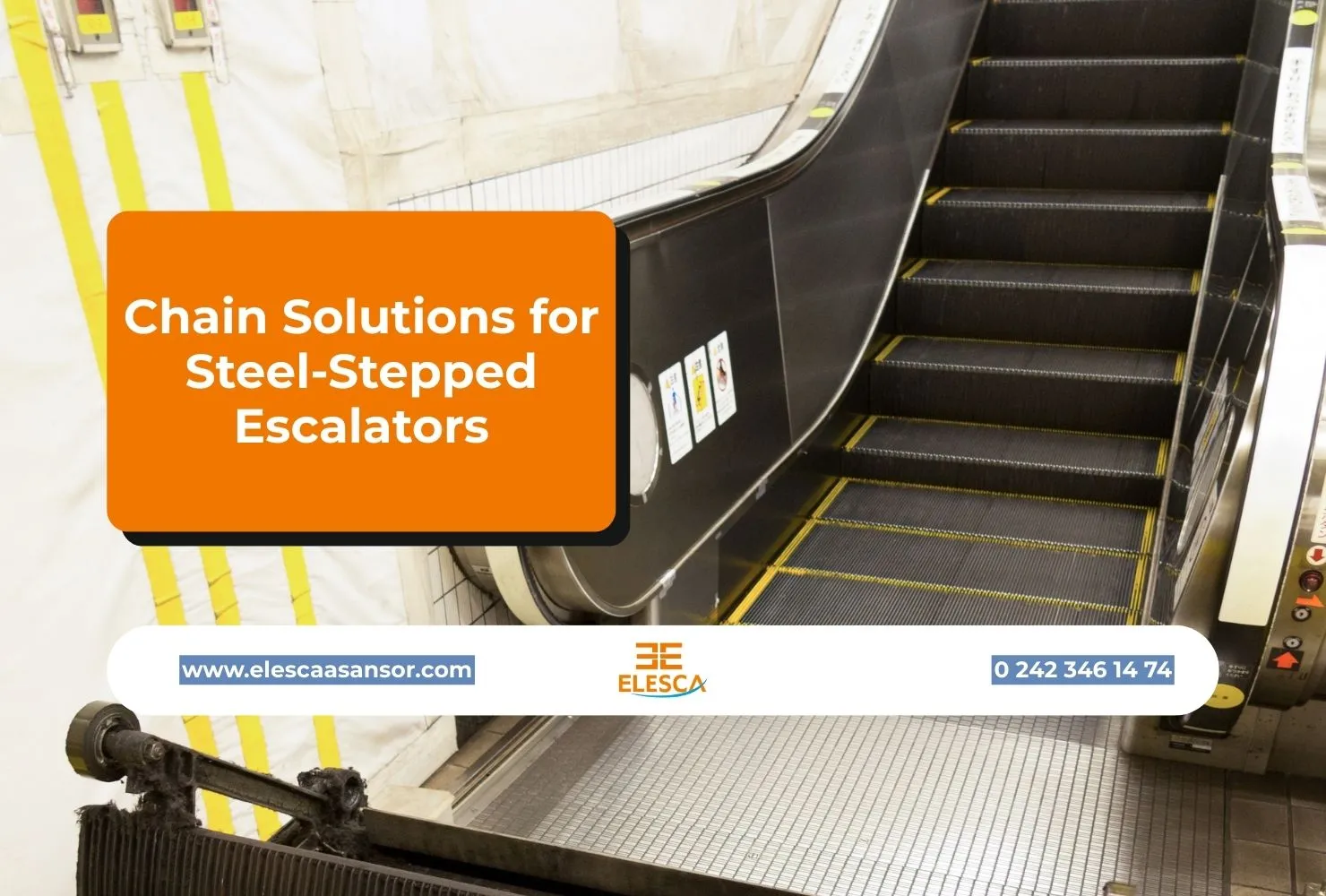 Chain Solutions for Steel-Stepped Escalators