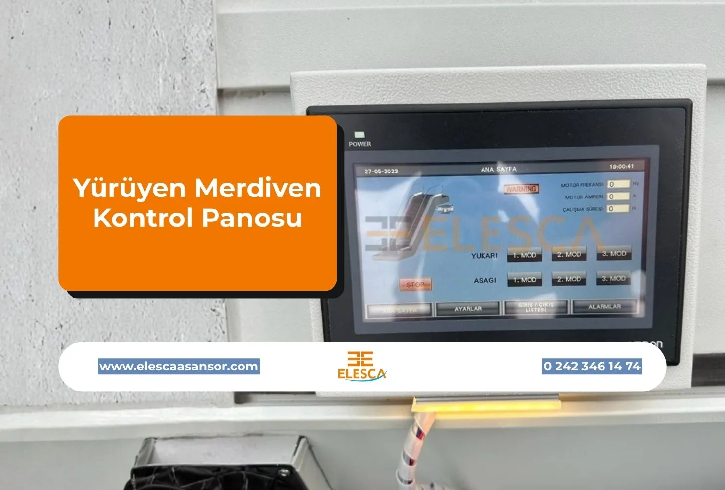 Yürüyen Merdiven Kontrol Panosu