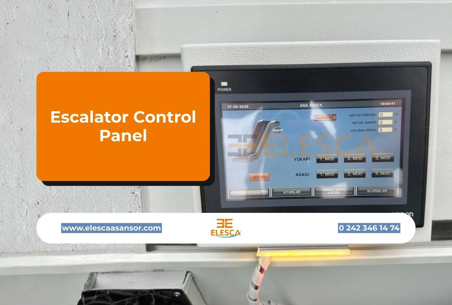 Escalator Control Panel