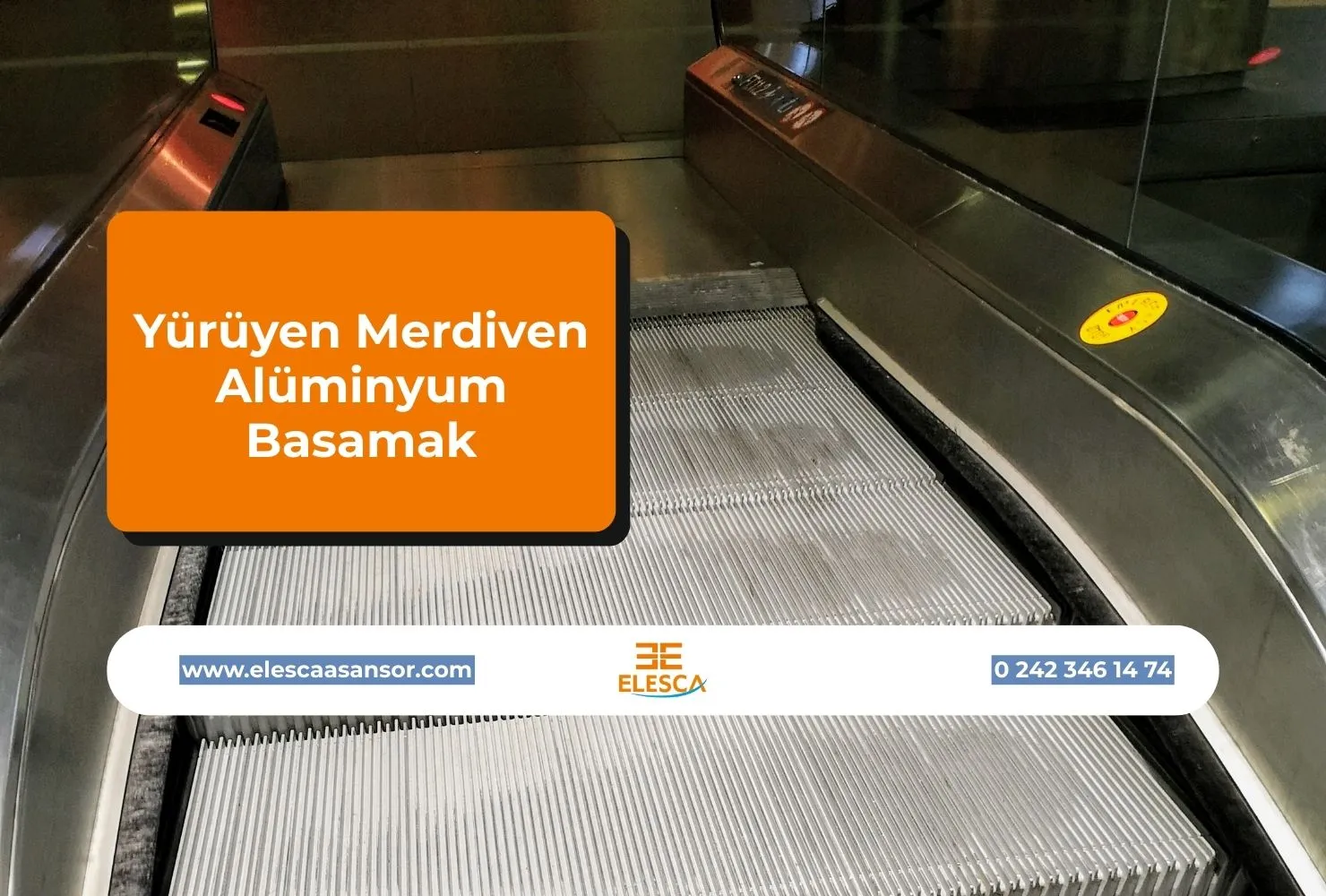 Yürüyen Merdiven Alüminyum Basamak