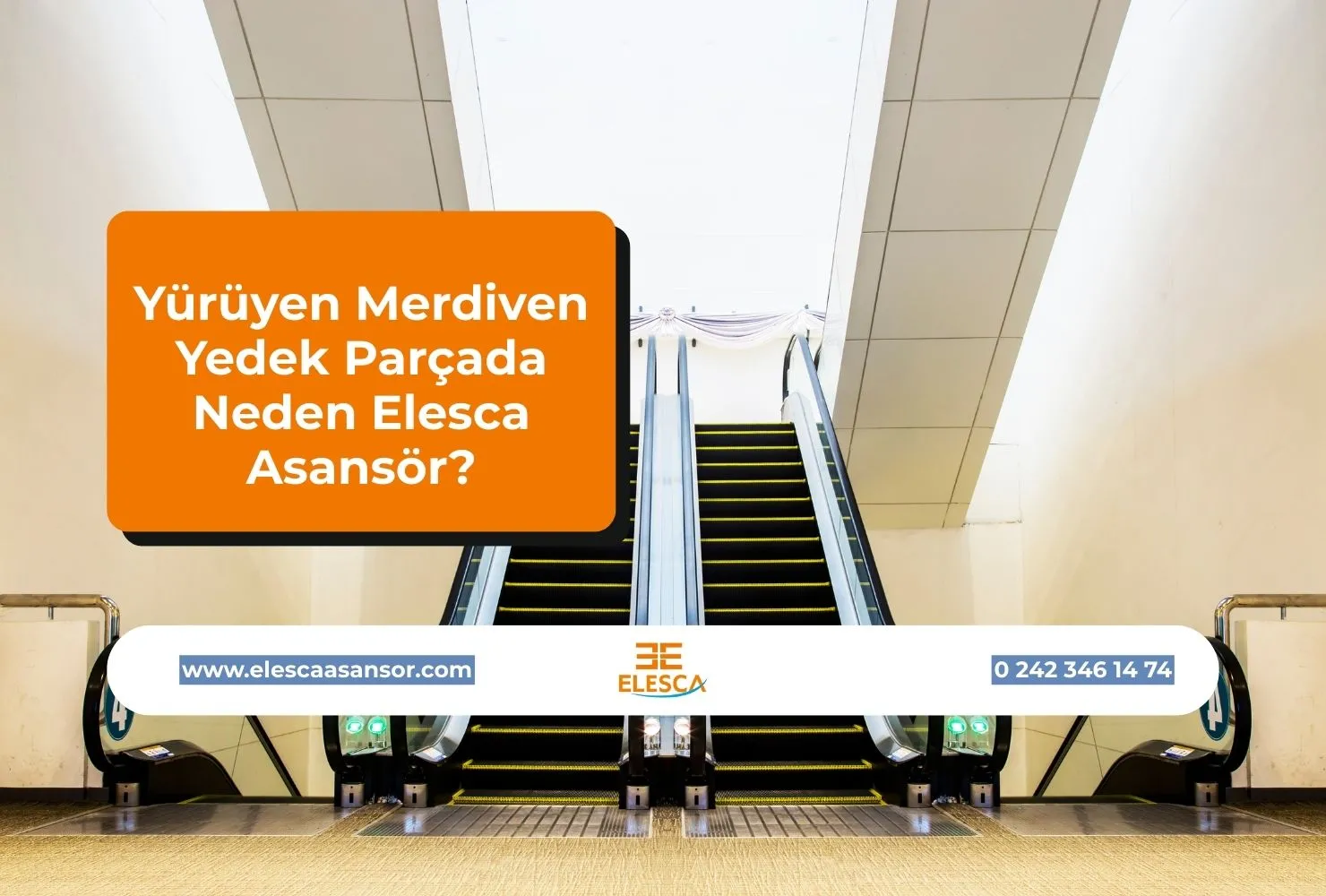 Yürüyen Merdiven Yedek Parçada Neden Elesca Asansör?