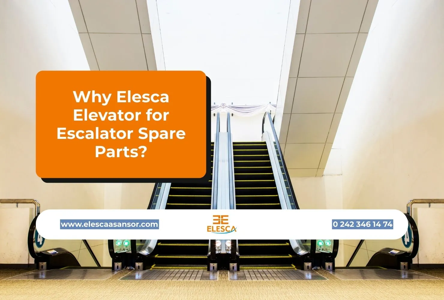 Why Elesca Elevator for Escalator Spare Parts?