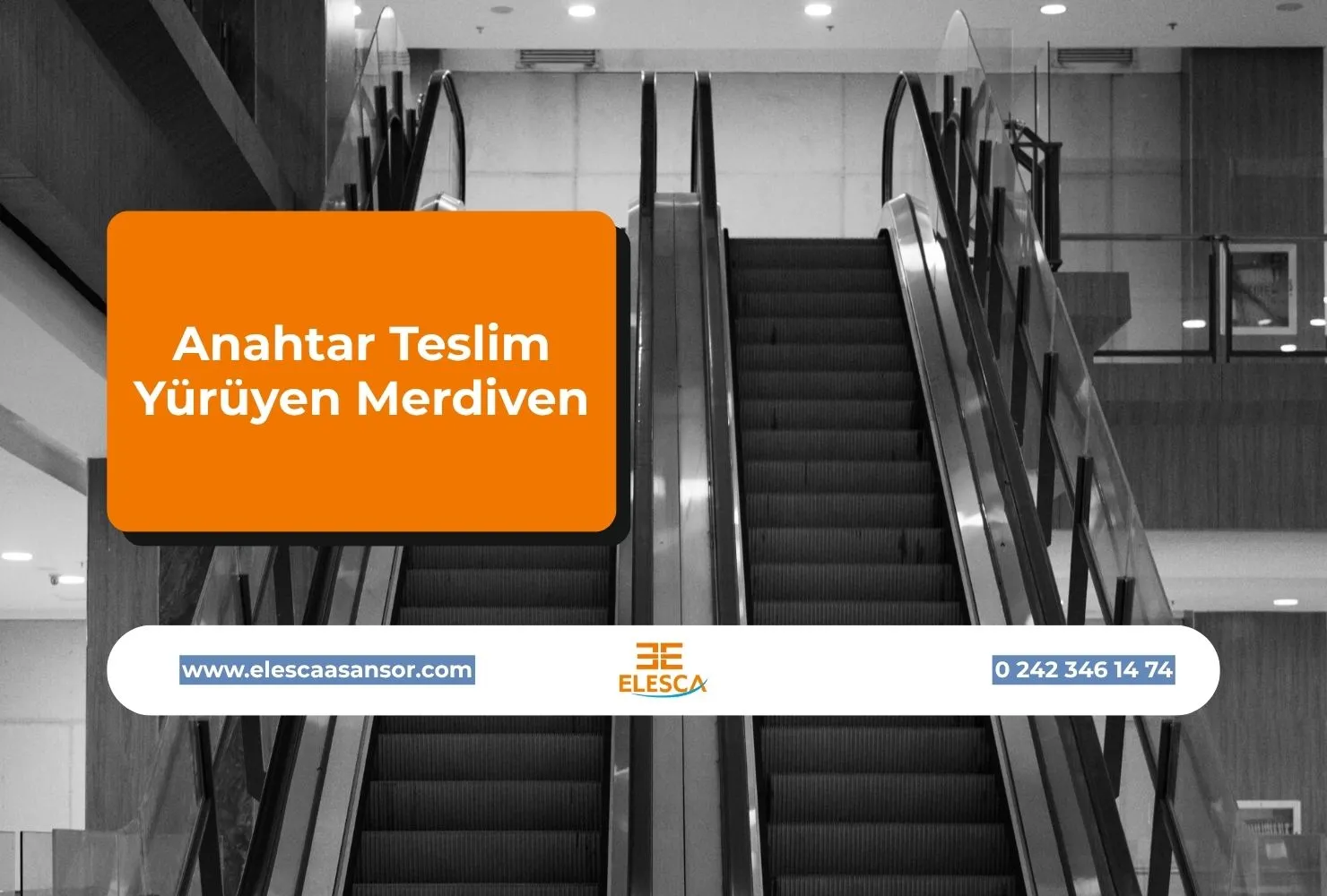 Anahtar teslim yürüyen merdiven