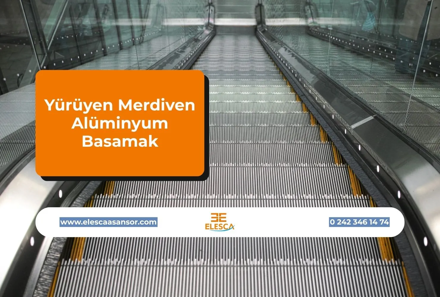 Yürüyen Merdiven Alüminyum Basamak