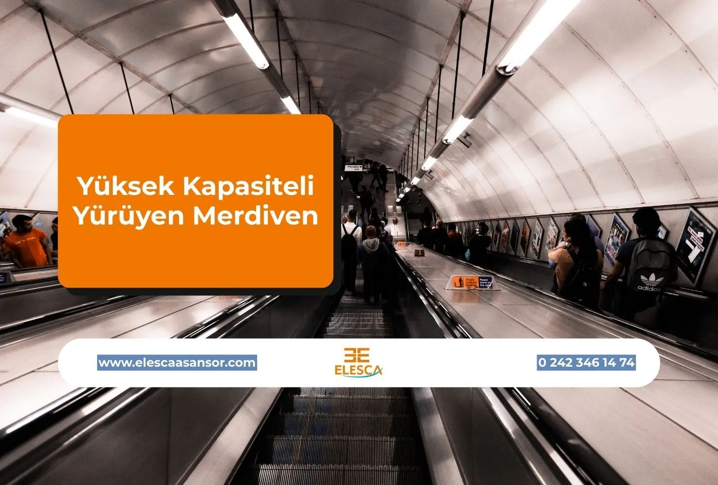 Yüksek Kapasiteli Yürüyen Merdiven