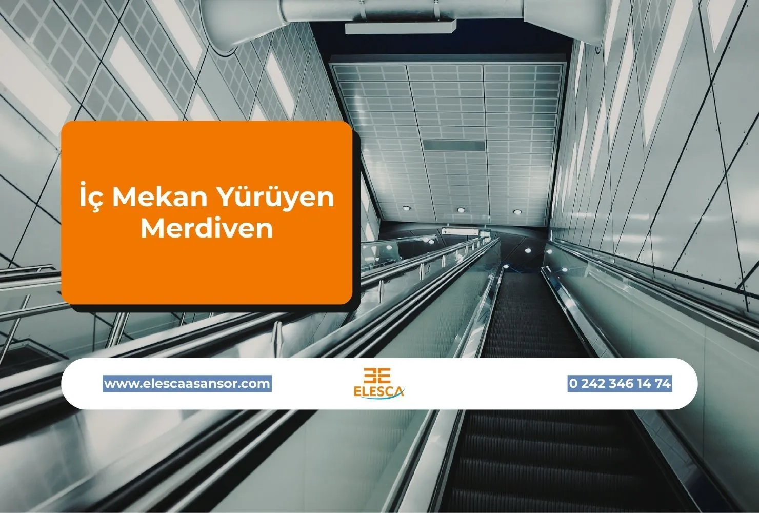 İç Mekan Yürüyen Merdiven
